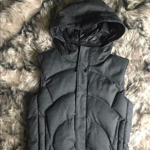 Grey The North Face winter vest